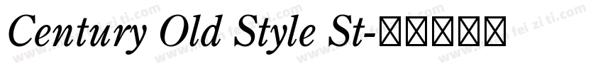 Century Old Style St字体转换